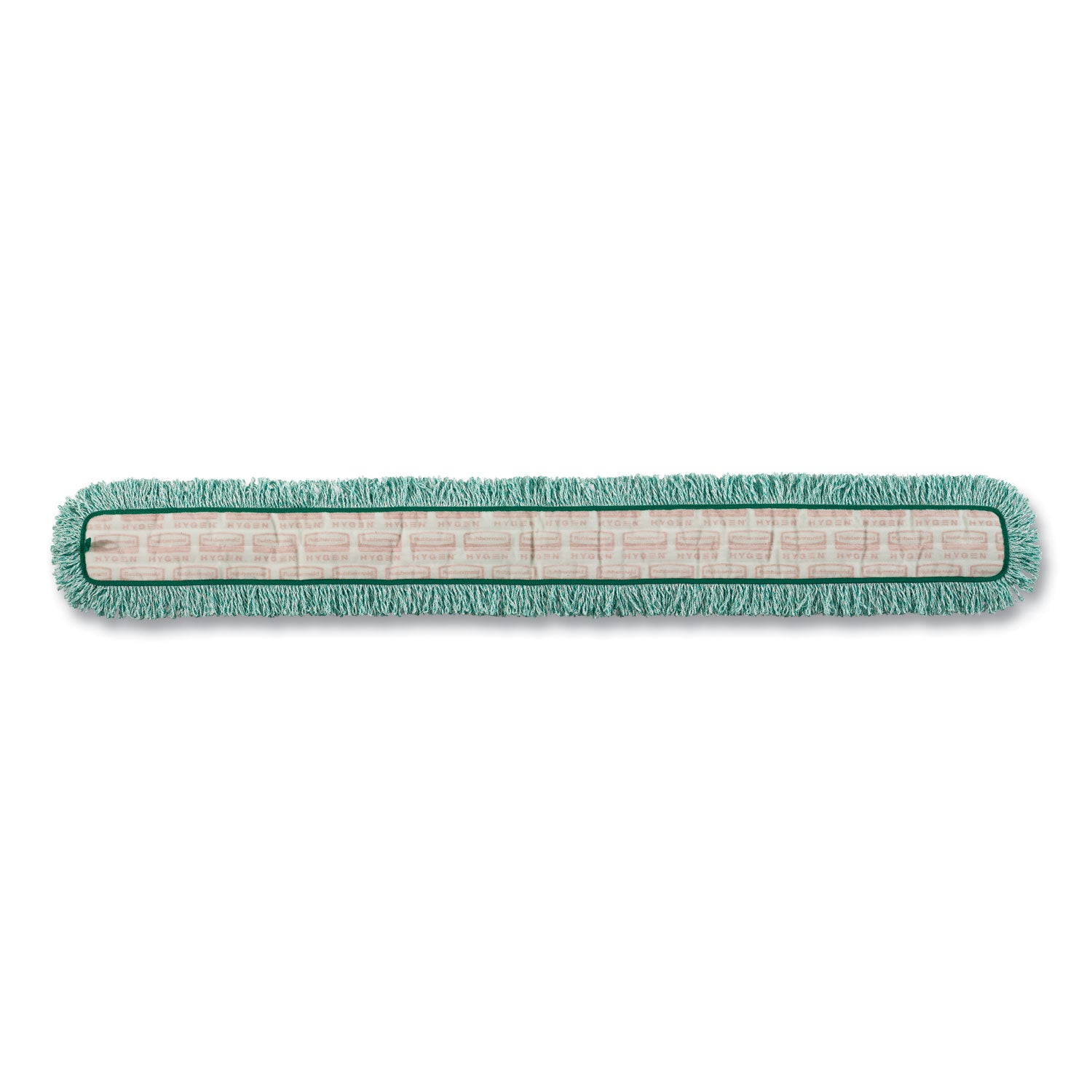 Rubbermaid HYGEN Dust Mop Heads With Fringe, Green, 60 in., Microfiber, Cut-End (Q460GRE)