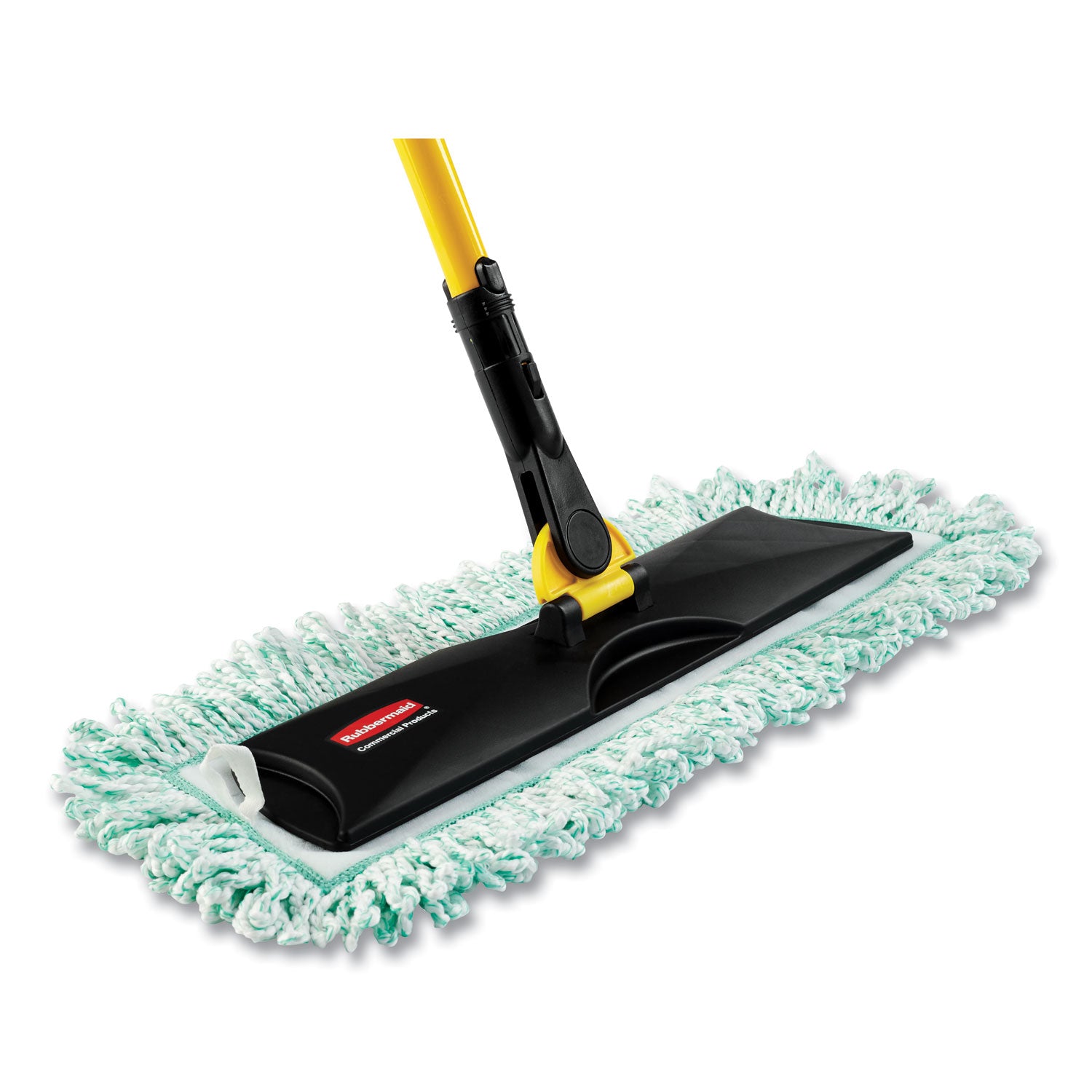 Rubbermaid HYGEN Dry Dusting Mop Heads with Fringe, 36", Microfiber, Green (Q438)