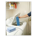 Rubbermaid Commercial Economy Wet Mopping Pad, Microfiber, 18", Blue, 12/Carton (Q409BLUCT)