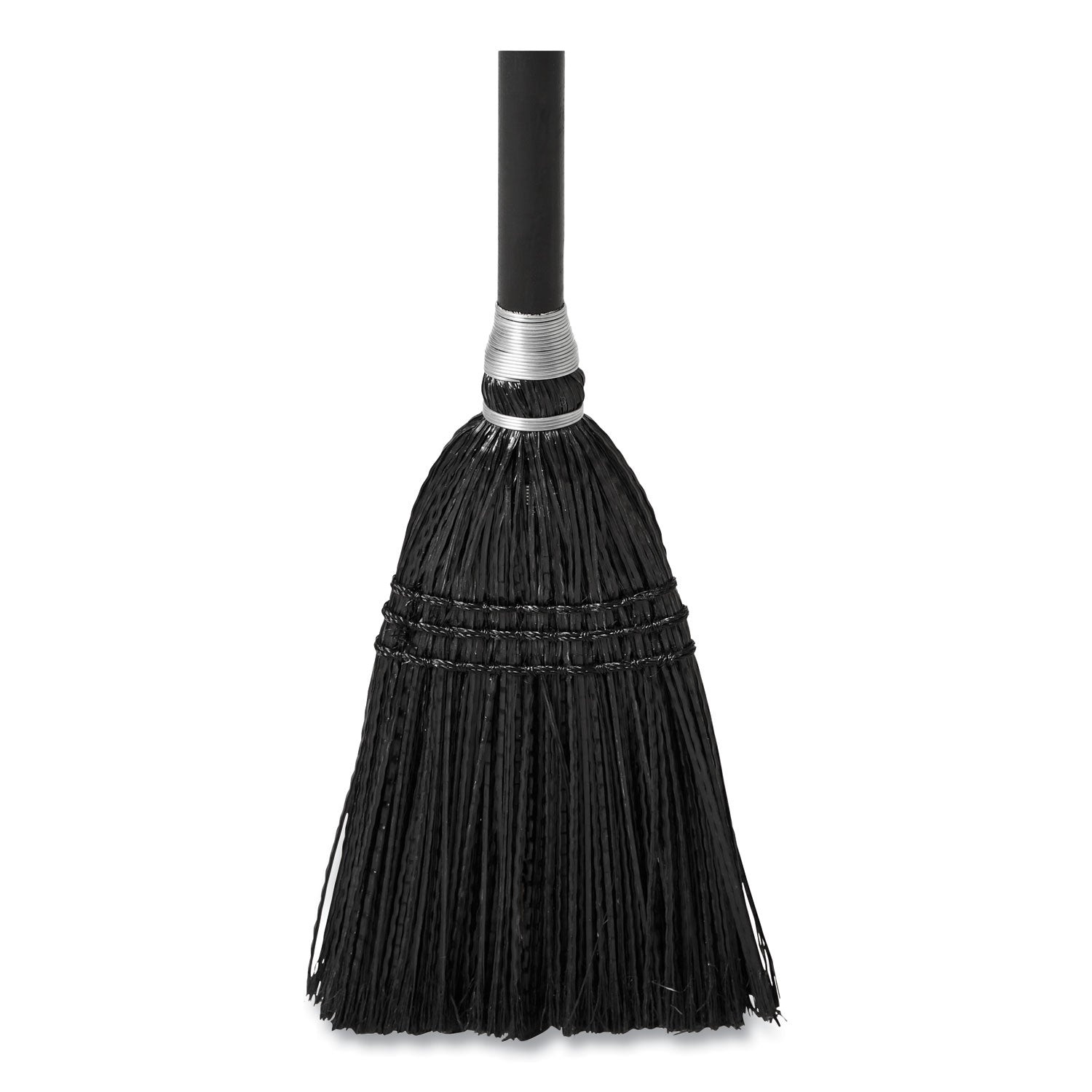 Rubbermaid Commercial Lobby Pro Synthetic-Fill Broom, Synthetic Bristles, 37.5" Overall Length, Black (2536)