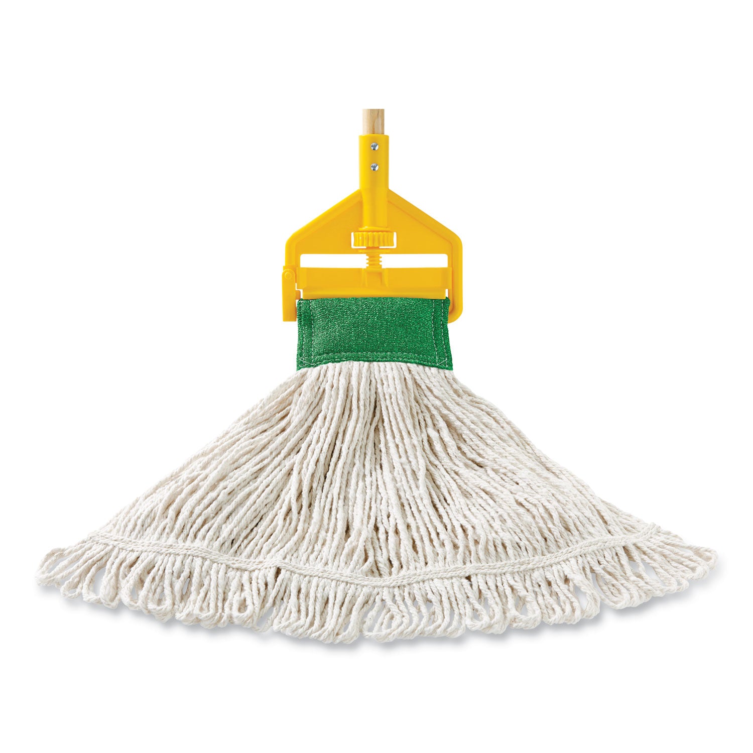 Rubbermaid Commercial Super Stitch Blend Mop Head, Large, Cotton/Synthetic, White, 6/Carton (D213WHI)