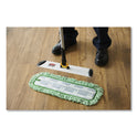 Rubbermaid Commercial Dust Pad with Fringe, Microfiber, 18" Long, Green, 6/Carton (Q418GNCT)