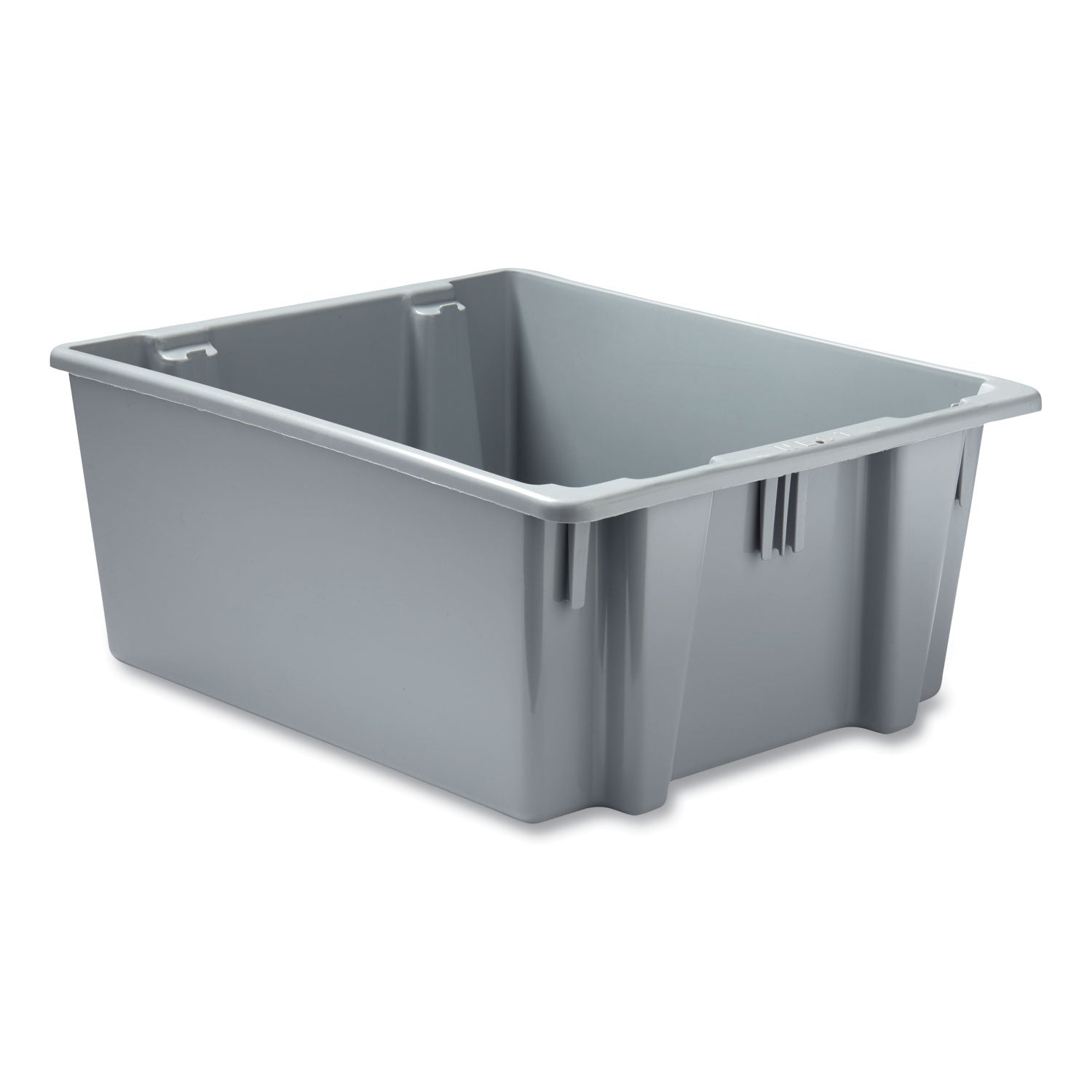 Rubbermaid Commercial Palletote Box, 19 gal, 23.5" x 19.5" x 10", Gray (1731GRA)