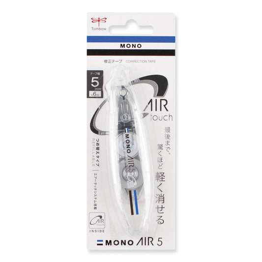 Tombow MONO Air Pen-Type Correction Tape, Refillable, Clear Applicator, 0.19" x 236" (68696)