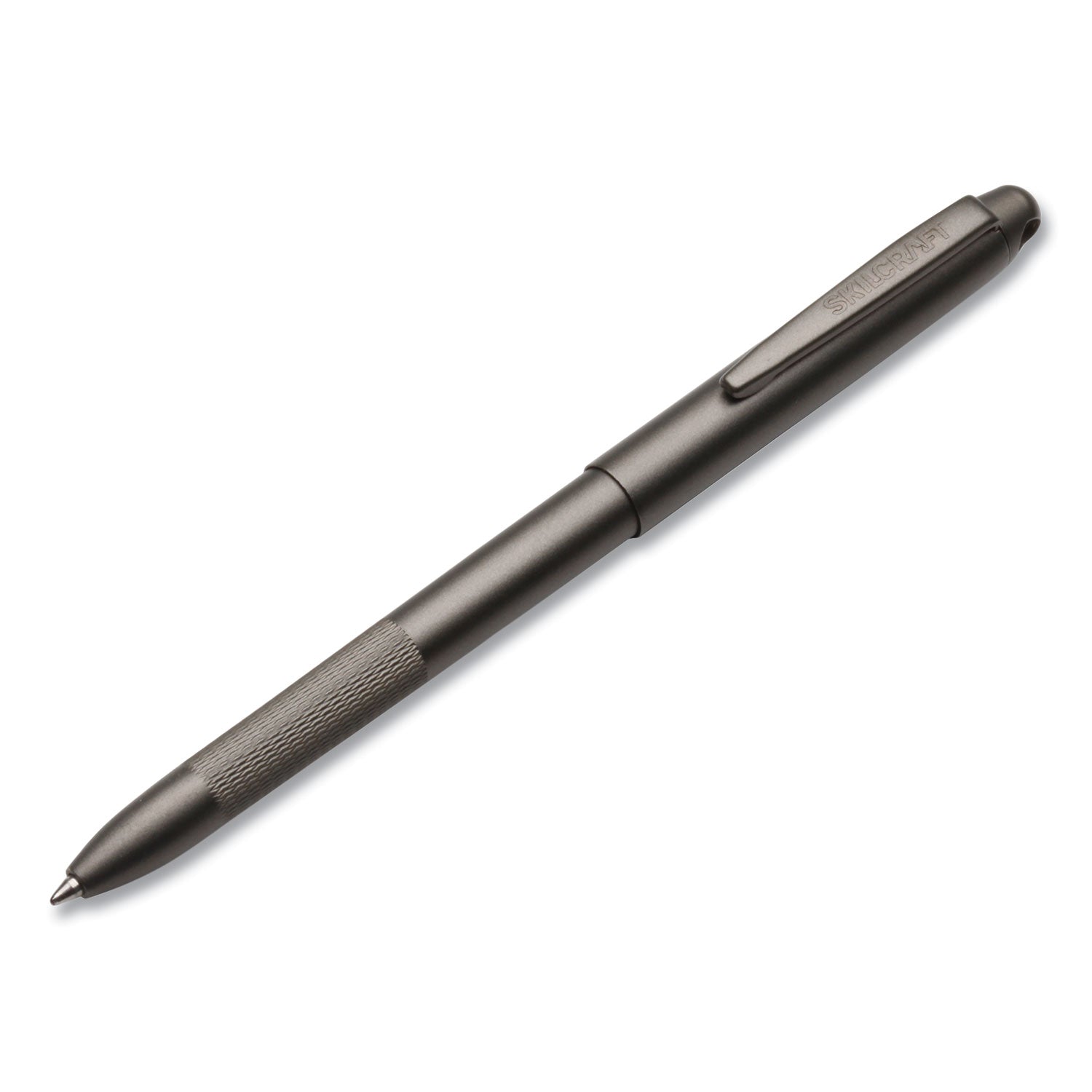 AbilityOne 7520017024204, SKILCRAFT All-Weather Amphibian Tactical Ballpoint Pen, Medium, 1 mm, Black Ink, Black Barrel