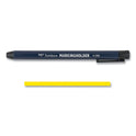 Tombow Wax-Based Marking Pencil, 4.4 mm, Yellow Wax, Navy Blue Barrel, 10/Box (51534)