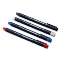 Tombow Wax-Based Marking Pencil, 4.4 mm, Blue Wax, Navy Blue Barrel, 10/Box (51536)