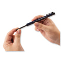 Tombow Wax-Based Marking Pencil, 4.4 mm, Black Wax, Navy Blue Barrel, 10/Box (51538)