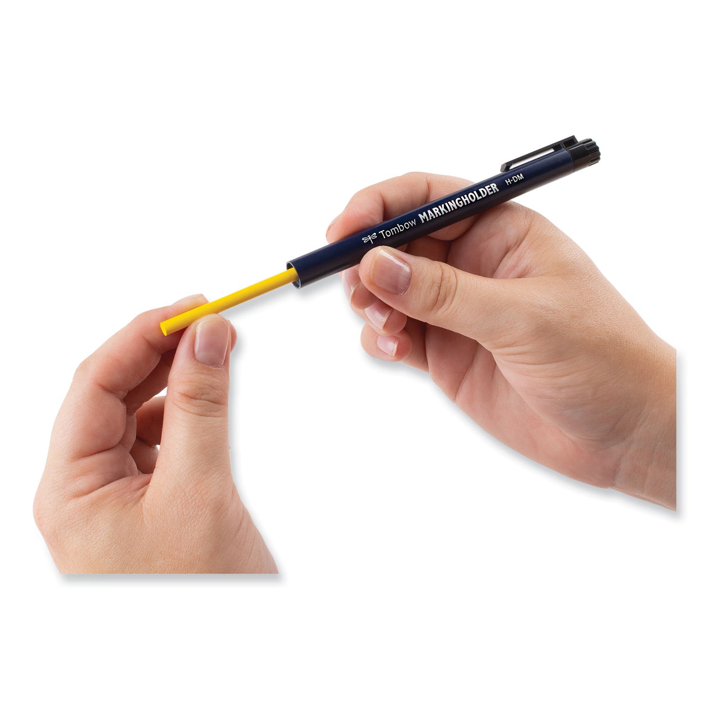 Tombow Mechanical Wax-Based Marking Pencil Refills. 4.4 mm, Yellow, 10/Box (51544)