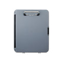 Saunders WorkMate Storage Clipboard, 0.5" Clip Capacity, Holds 8.5 x 11 Sheets, Charcoal/Gray (00470)