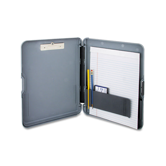 Saunders WorkMate Storage Clipboard, 0.5" Clip Capacity, Holds 8.5 x 11 Sheets, Charcoal/Gray (00470)