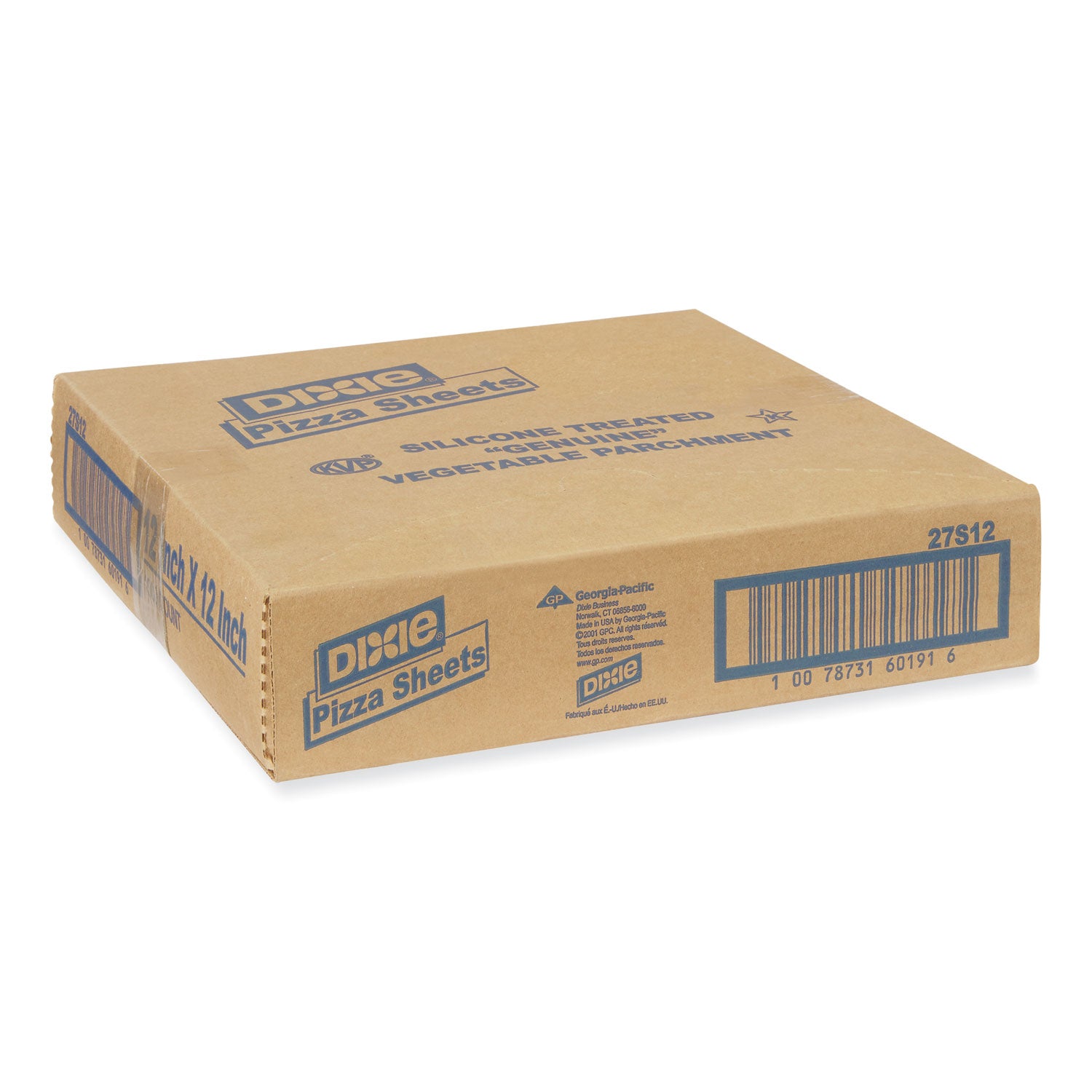 Dixie Yellow Label Parchment Pan Liner, 12 x 12, 1,000/Carton (27S12)