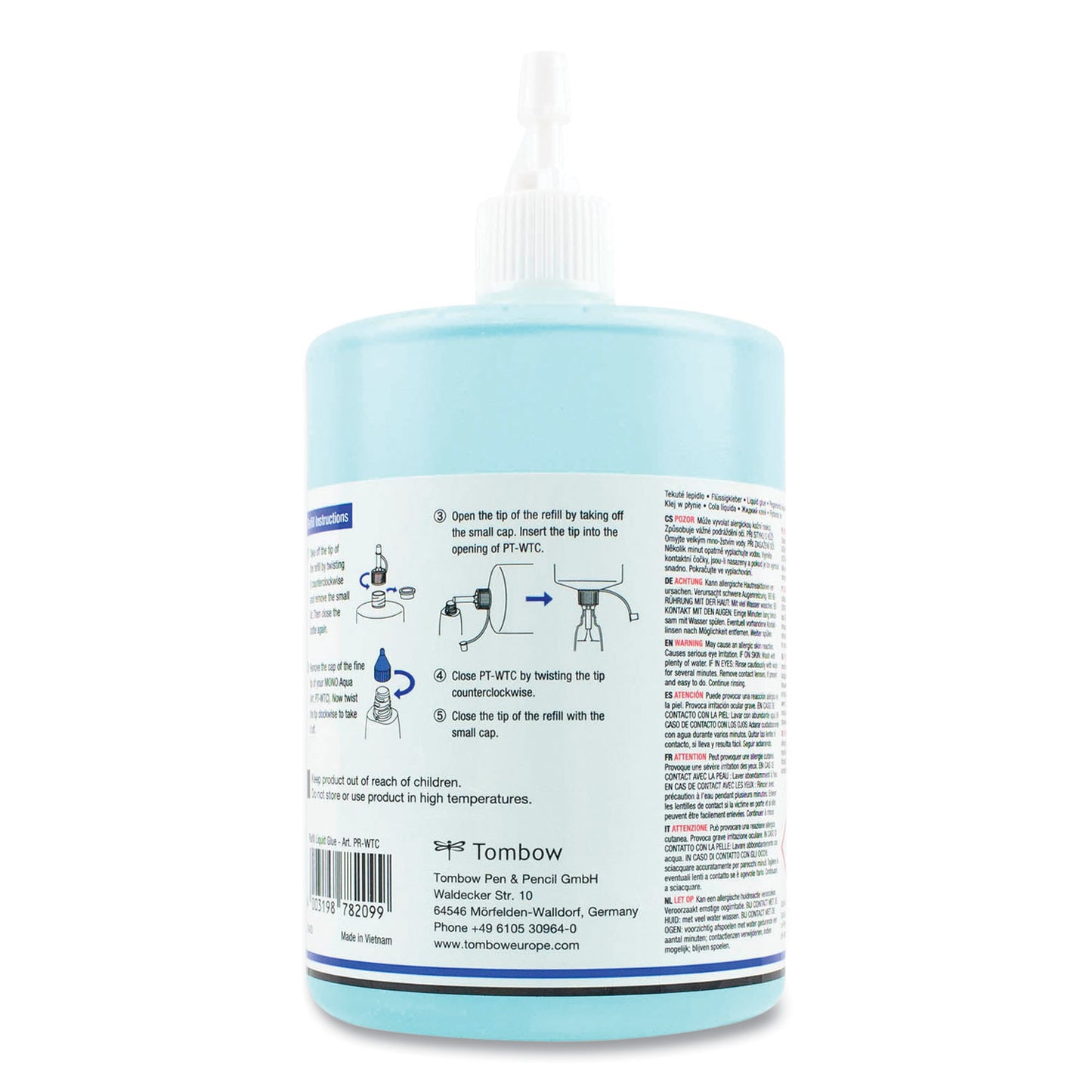 Tombow Aqua Liquid Glue Refill, 500 mL, Dries Clear (52181)