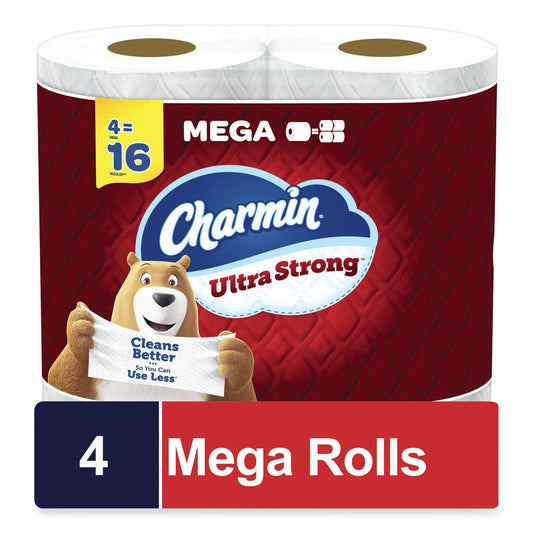 Charmin Ultra Strong Bathroom Tissue, Septic Safe, 2-Ply, White, 242 Sheet/Roll, 4/Pack, 8 Packs/Carton (08816)