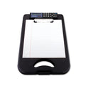 Saunders DeskMate II with Calculator, 0.5" Clip Capacity, Holds 8.5 x 11 Sheets, Black (00534)