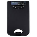 Saunders DeskMate II with Calculator, 0.5" Clip Capacity, Holds 8.5 x 11 Sheets, Black (00534)