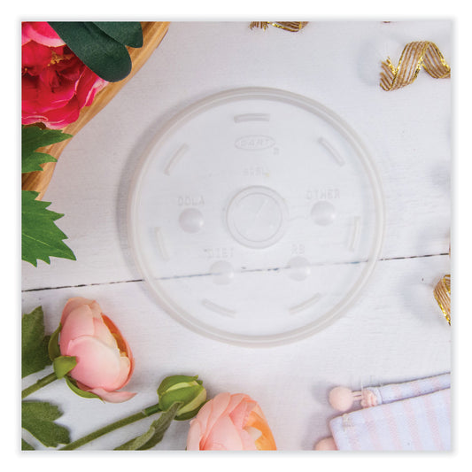 Dart Lids for Foam Cups and Containers, Fits 32 oz, 44 oz, 60 oz Cups, Translucent, 1,000/Carton (32SL1)