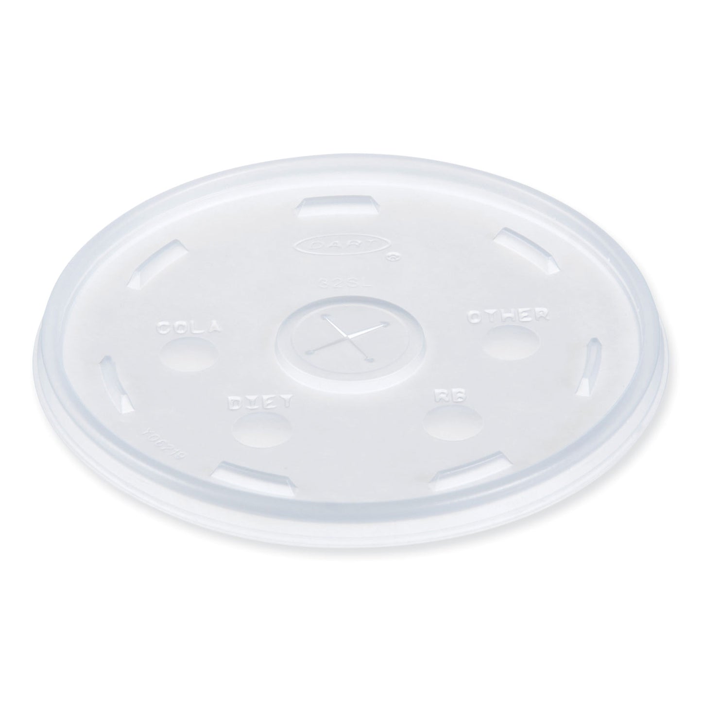 Dart Lids for Foam Cups and Containers, Fits 32 oz, 44 oz, 60 oz Cups, Translucent, 1,000/Carton (32SL1)