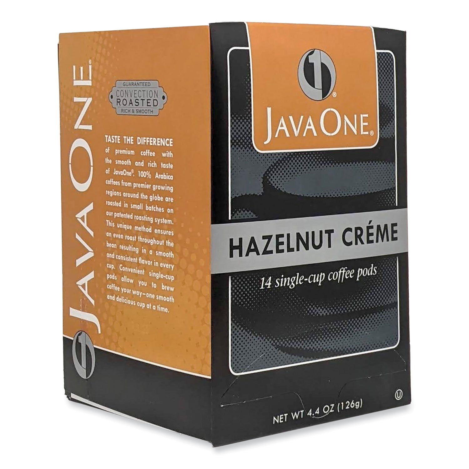 Java One Coffee Pods, Hazelnut Creme, Single Cup, 14/Box (70500)