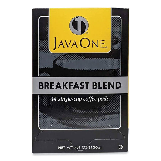 Java One Coffee Pods, Breakfast Blend, Single Cup, 14/Box (30220)