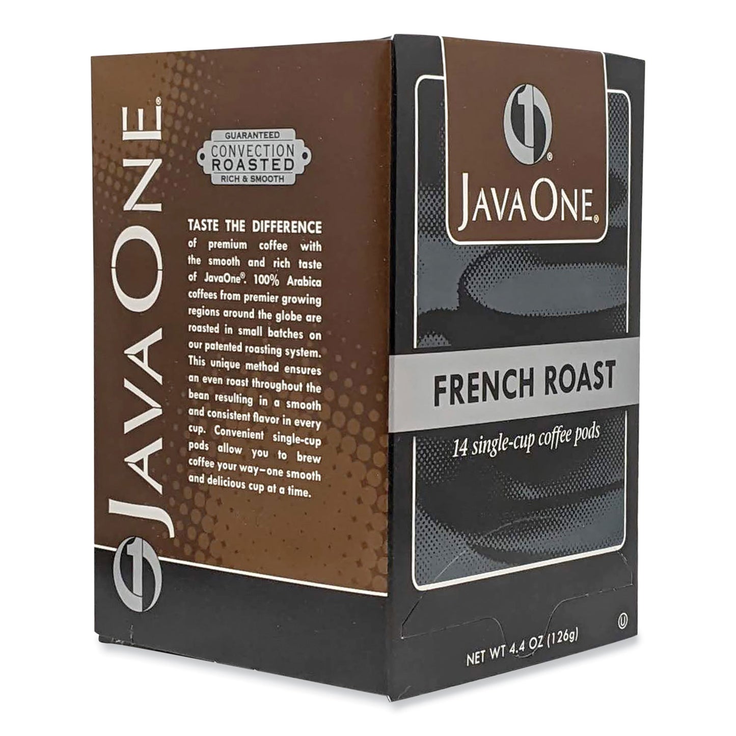 Java One Coffee Pods, French Roast, Single Cup, 14/Box (30800)