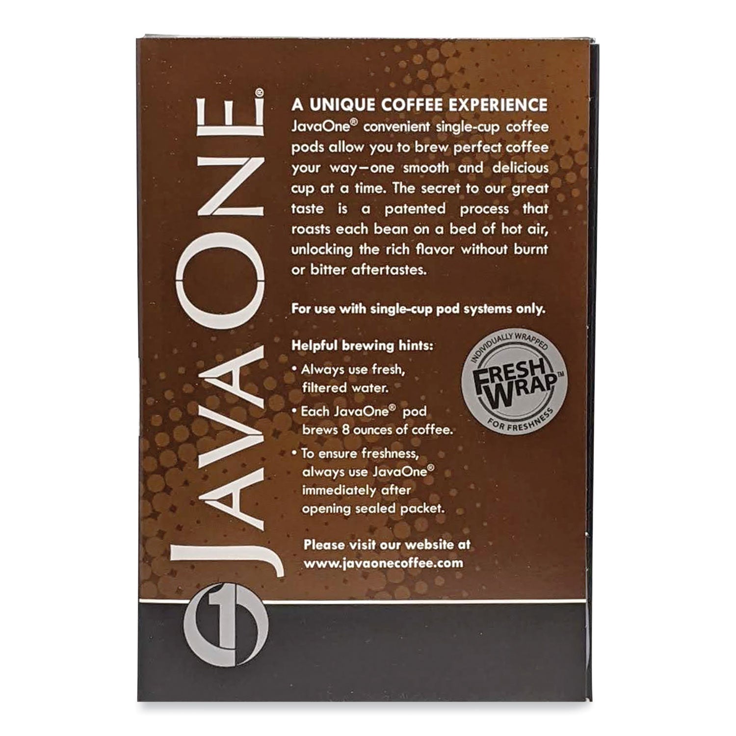 Java One Coffee Pods, French Roast, Single Cup, 14/Box (30800)