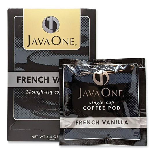 Java One Coffee Pods, French Vanilla, Single Cup, 14/Box (70400)