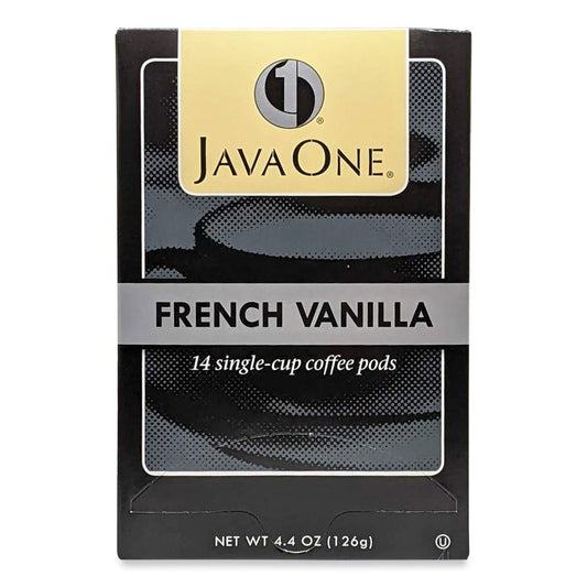 Java One Coffee Pods, French Vanilla, Single Cup, 14/Box (70400)