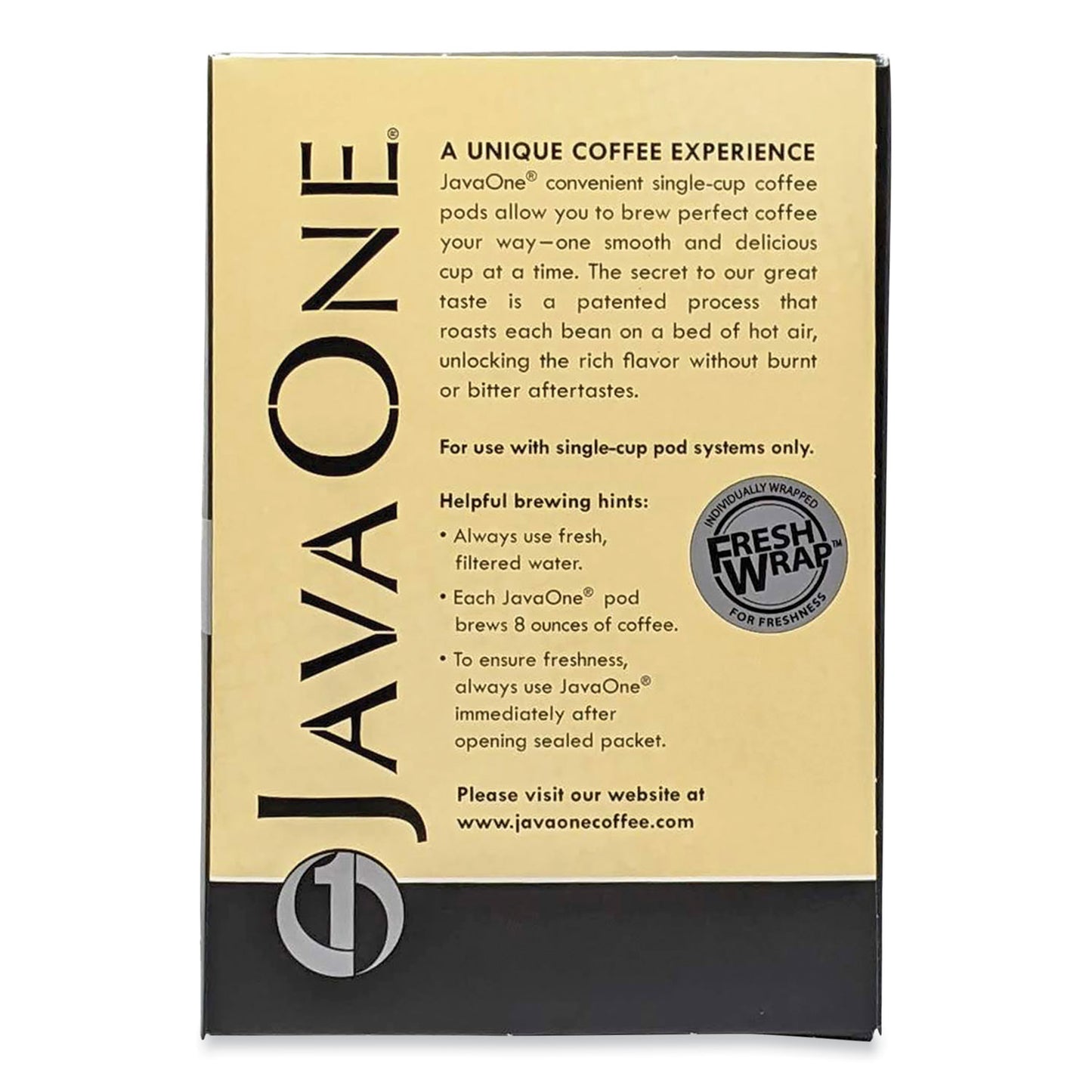 Java One Coffee Pods, French Vanilla, Single Cup, 14/Box (70400)