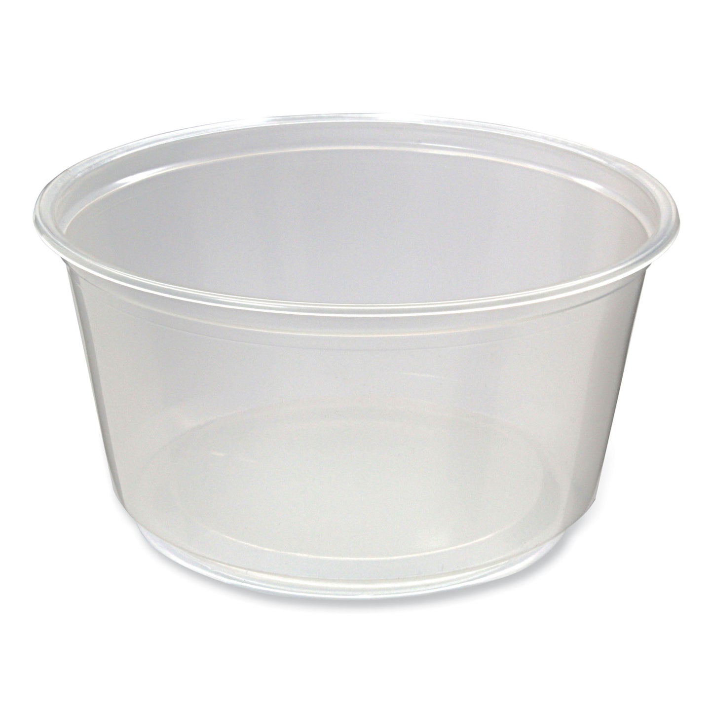 Fabri-Kal Microwavable Deli Containers, 12 oz, 4.6 Diameter x 2.3 h, Clear, Plastic, 500/Carton (PK12SC)