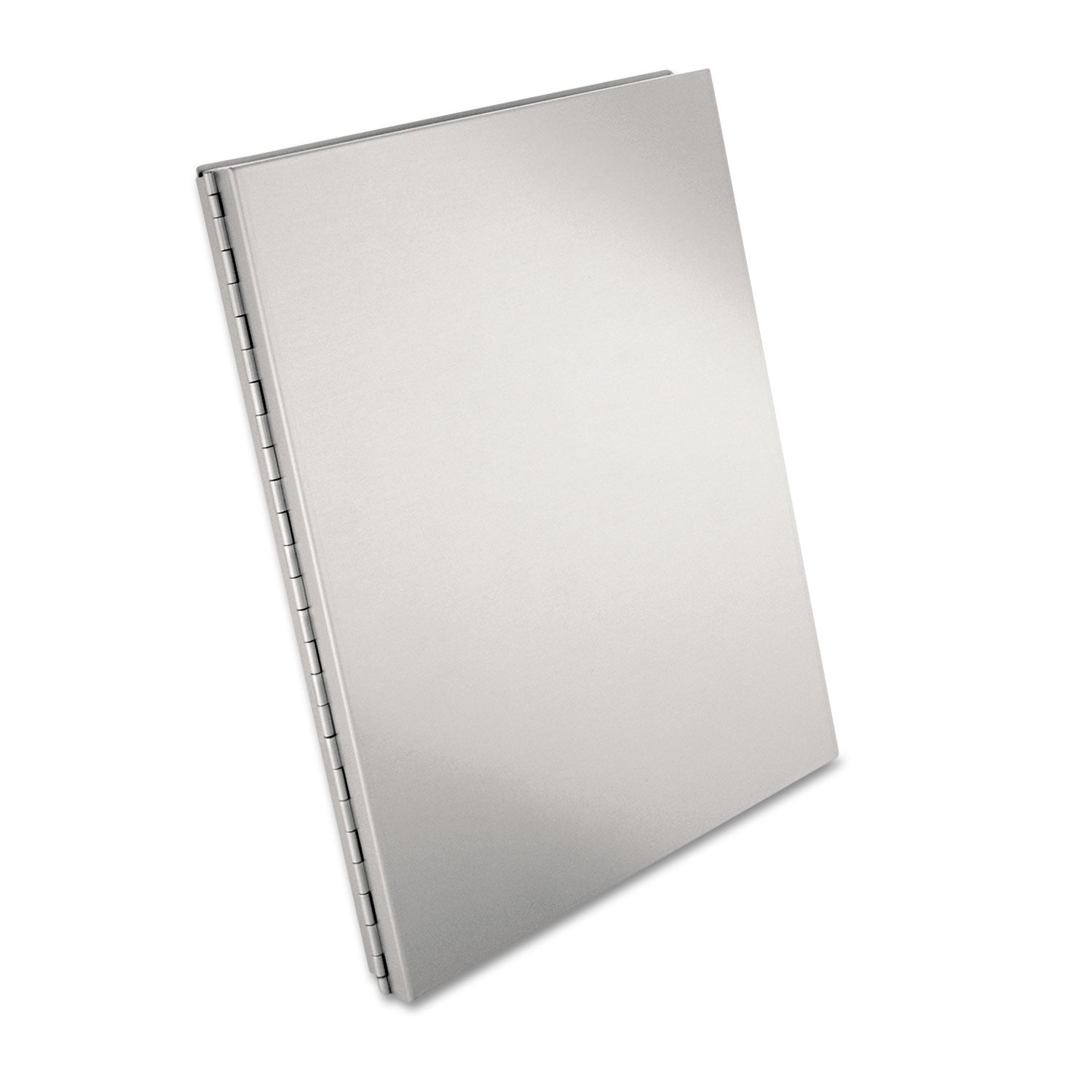 Saunders Snapak Aluminum Side-Open Forms Folder, 0.5" Clip Capacity, Holds 8.5 x 11 Sheets, Silver (10517)