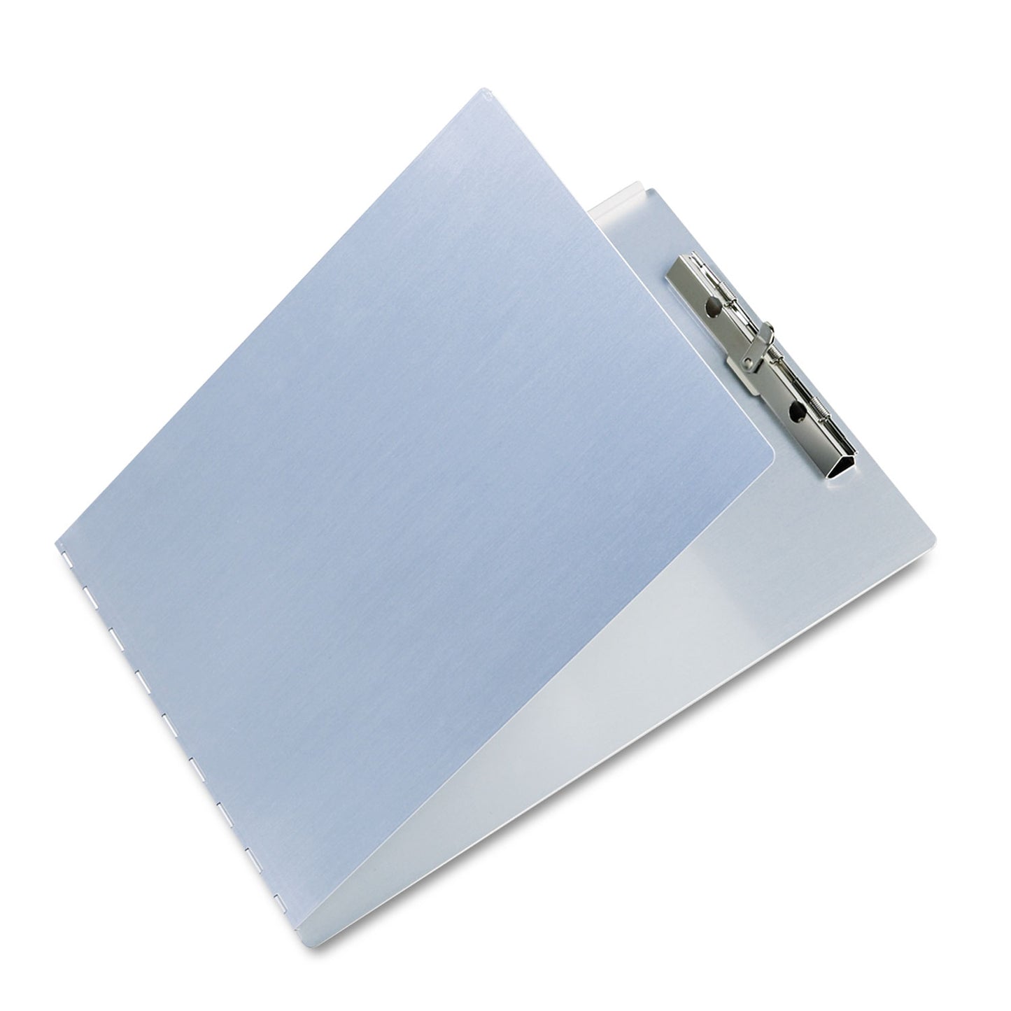 Saunders Aluminum Clipboard with Writing Plate, 0.5" Clip Capacity, Holds 8.5 x 11 Sheets, Silver (12017)