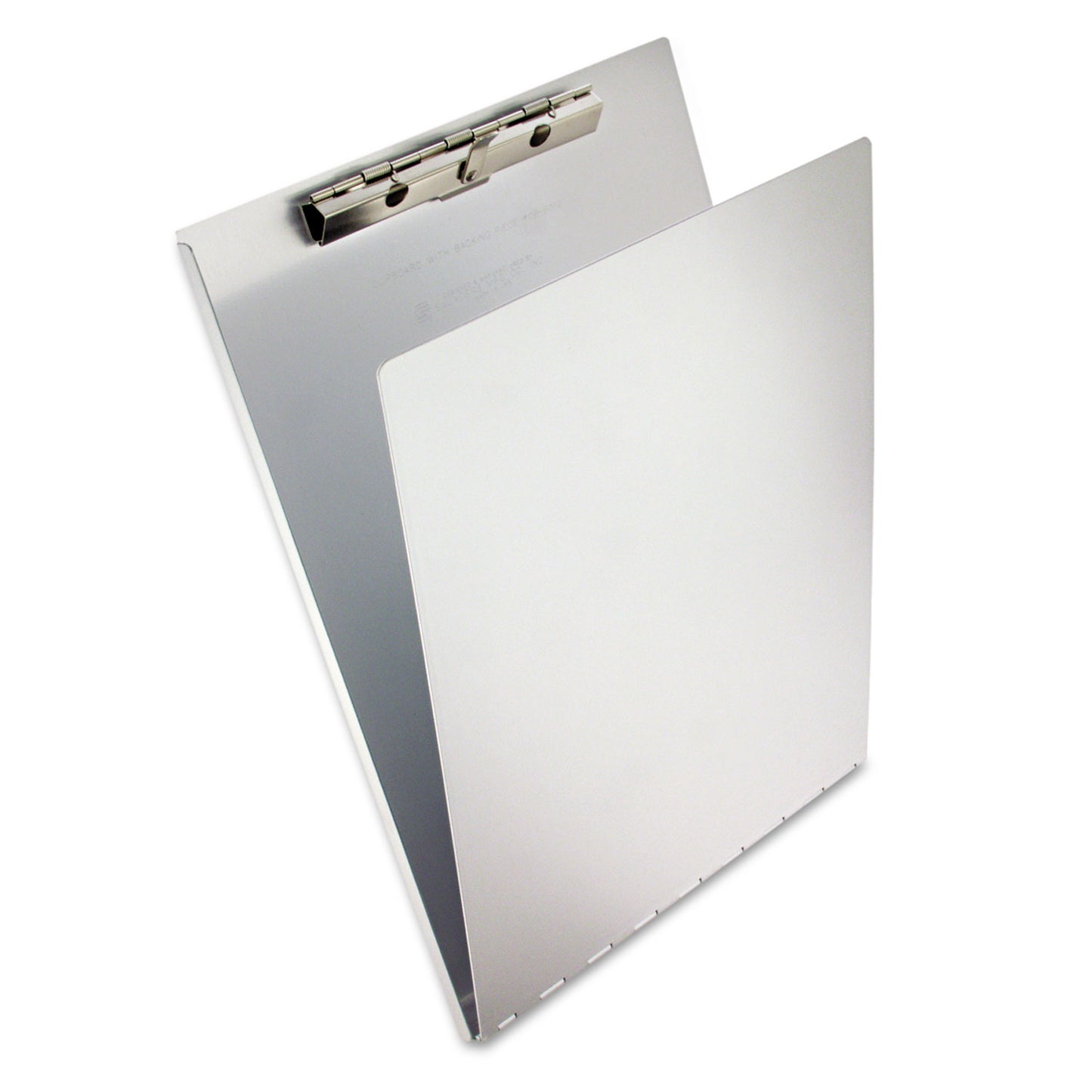 Saunders Aluminum Clipboard with Writing Plate, 0.5" Clip Capacity, Holds 8.5 x 11 Sheets, Silver (12017)