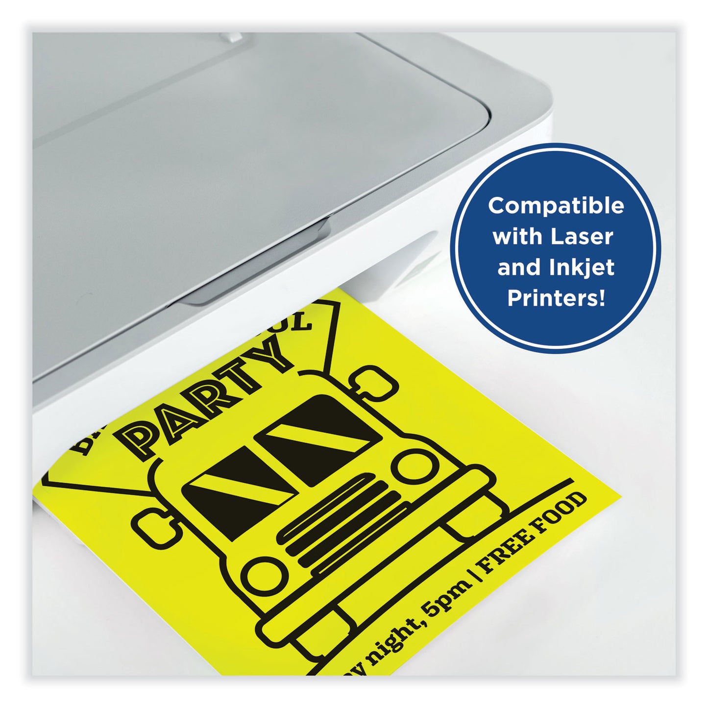 Printworks Professional Color Cardstock, 65 lb Cover Weight, 8.5 x 11, Lemon Yellow, 250/Ream (00113)