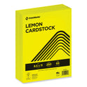 Printworks Professional Color Cardstock, 65 lb Cover Weight, 8.5 x 11, Lemon Yellow, 250/Ream (00113)