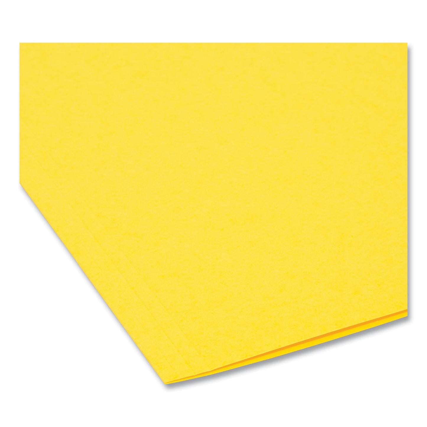 Smead Interior File Folders, 1/3-Cut Tabs: Assorted, Letter Size, 0.75" Expansion, Yellow, 100/Box (10271)