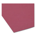 Smead Interior File Folders, 1/3-Cut Tabs: Assorted, Letter Size, 0.75" Expansion, Maroon, 100/Box (10275)