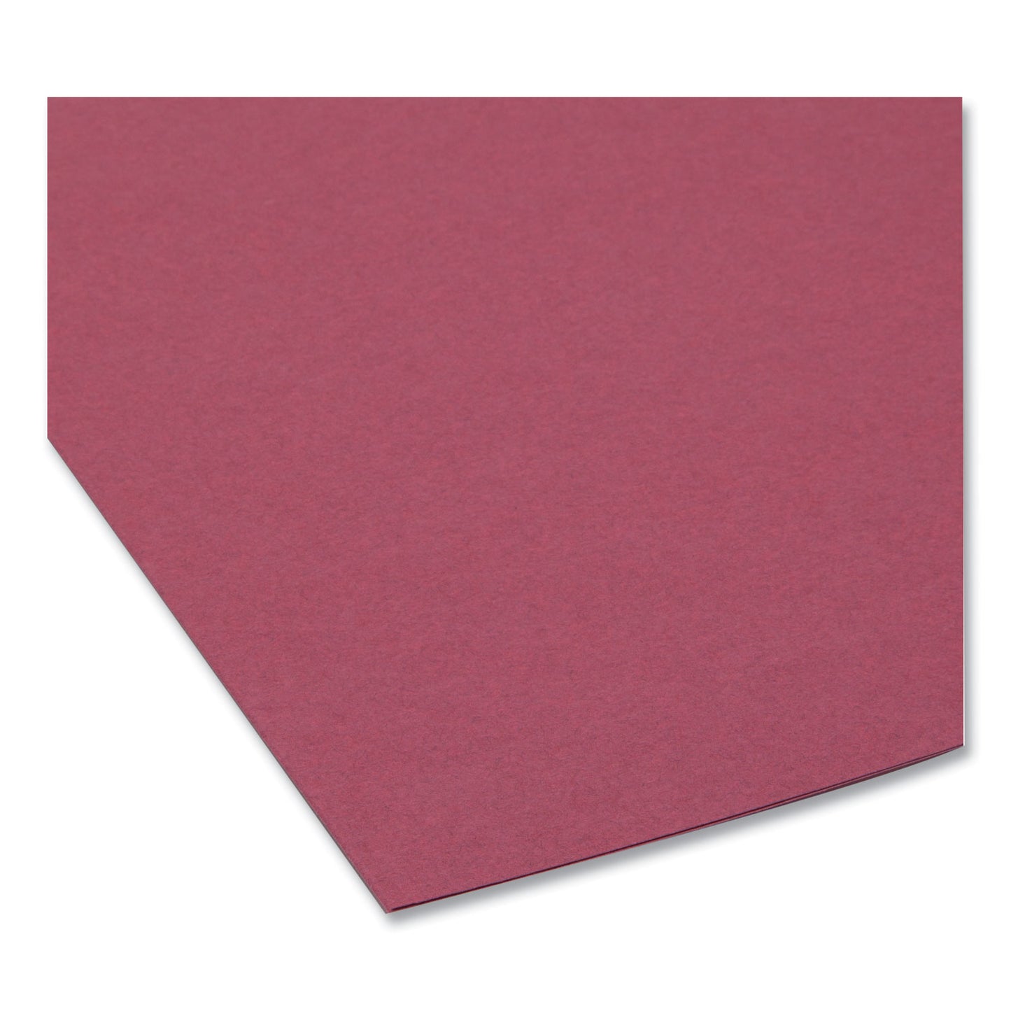 Smead Interior File Folders, 1/3-Cut Tabs: Assorted, Letter Size, 0.75" Expansion, Maroon, 100/Box (10275)