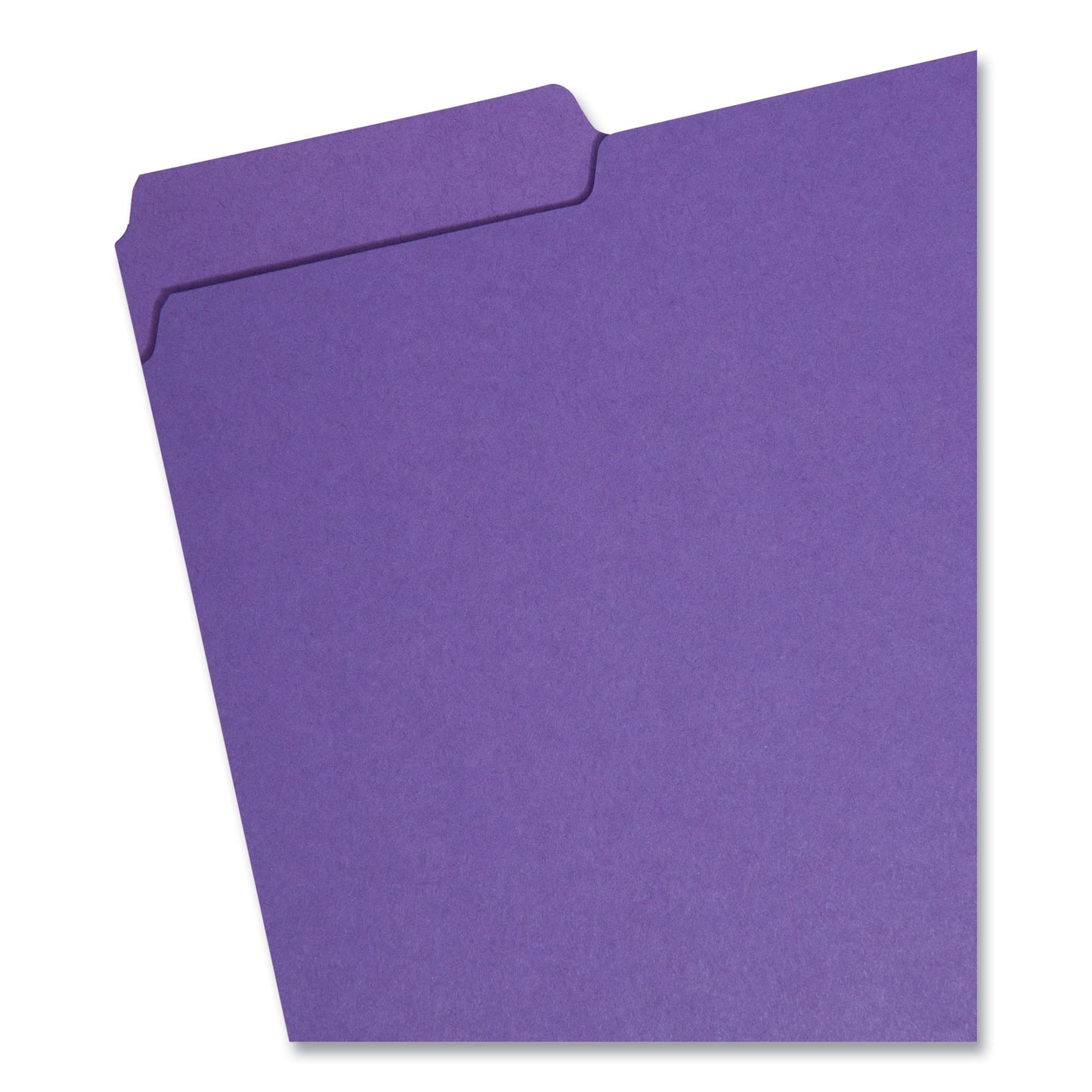 Smead Interior File Folders, 1/3-Cut Tabs: Assorted, Letter Size, 0.75" Expansion, Purple, 100/Box (10283)