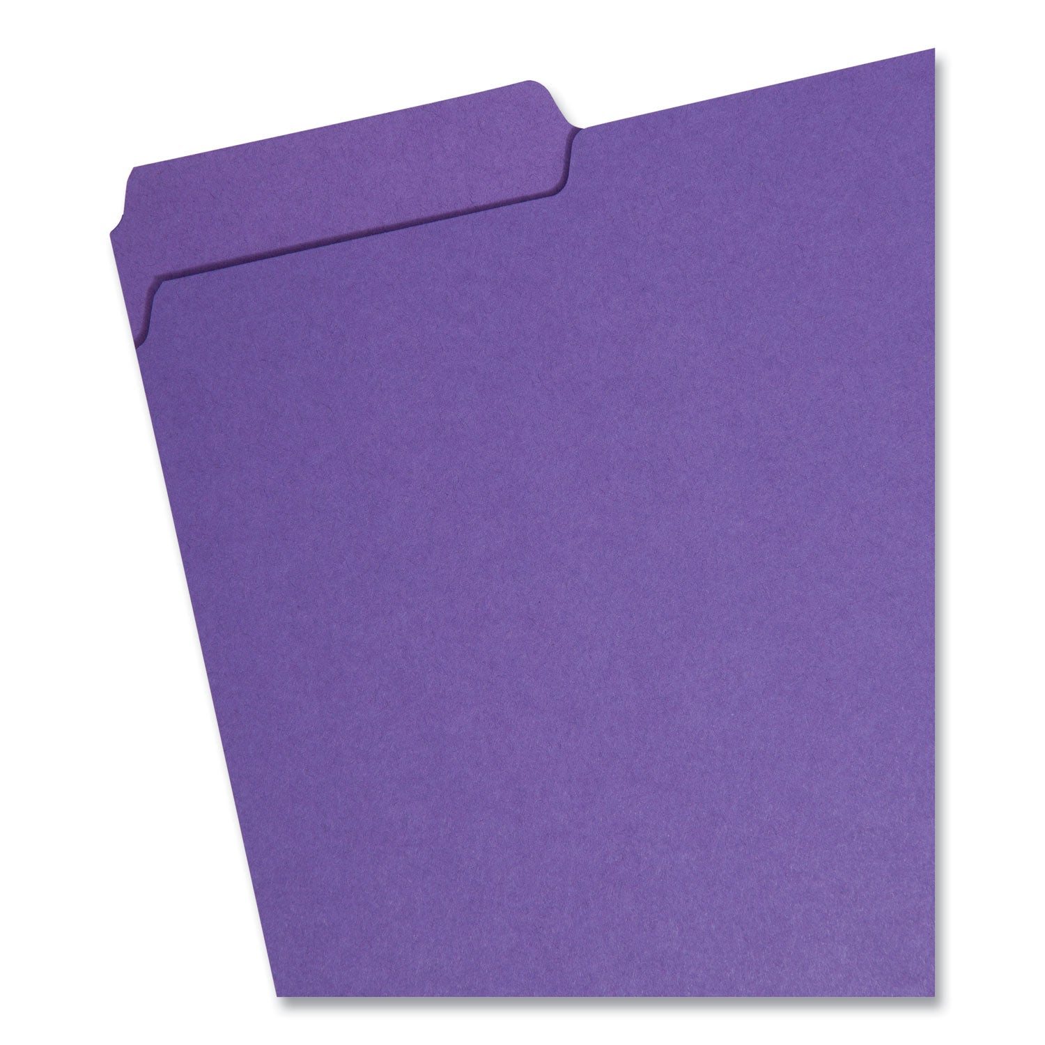 Smead Interior File Folders, 1/3-Cut Tabs: Assorted, Letter Size, 0.75" Expansion, Purple, 100/Box (10283)