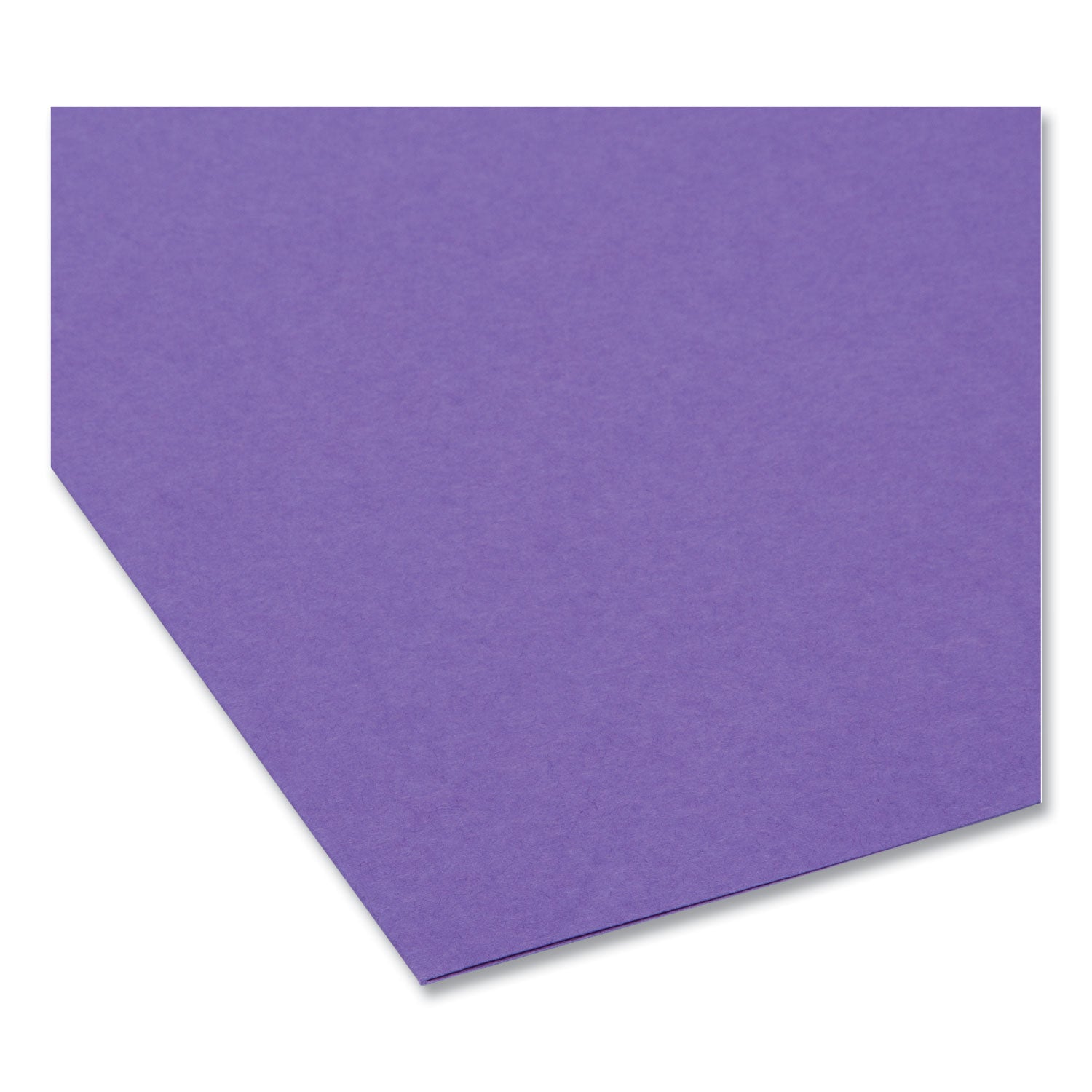 Smead Interior File Folders, 1/3-Cut Tabs: Assorted, Letter Size, 0.75" Expansion, Purple, 100/Box (10283)