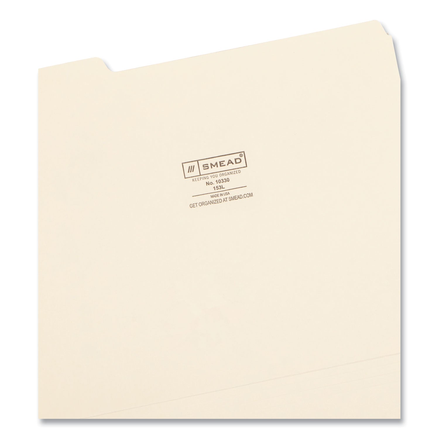 Smead Manila File Folders, 1/3-Cut Tabs: Assorted, Letter Size, 0.75" Expansion, Manila, 100/Box (10330)
