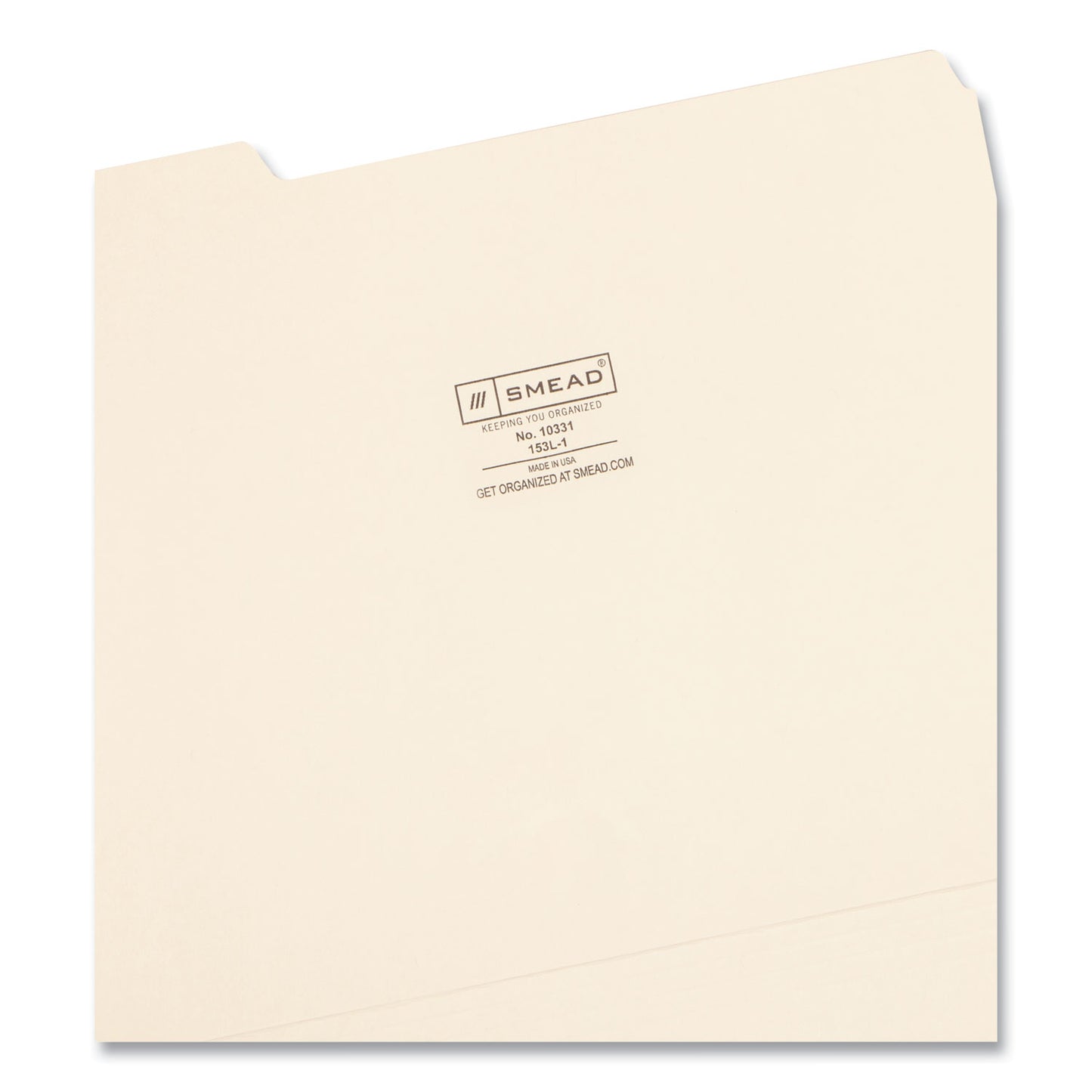 Smead Manila File Folders, 1/3-Cut Tabs: Left Position, Letter Size, 0.75" Expansion, Manila, 100/Box (10331)