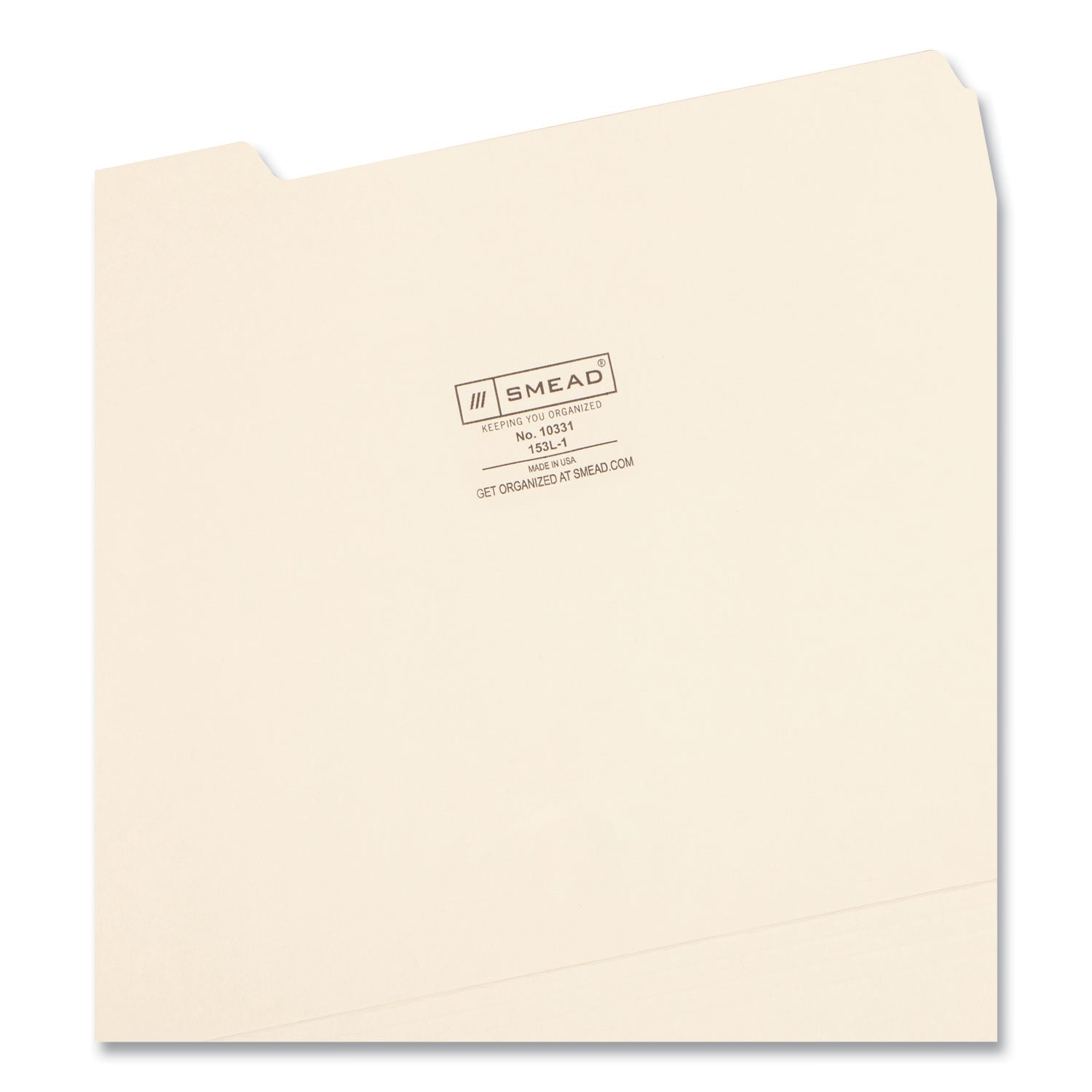 Smead Manila File Folders, 1/3-Cut Tabs: Left Position, Letter Size, 0.75" Expansion, Manila, 100/Box (10331)