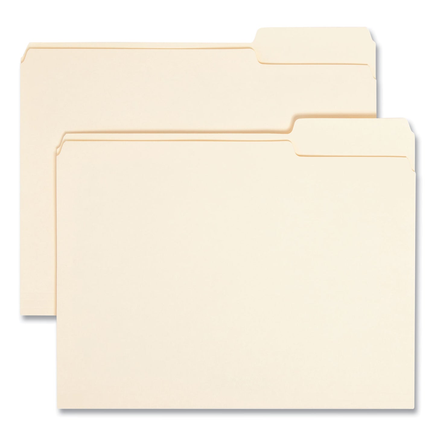 Smead Manila File Folders, 1/3-Cut Tabs: Right Position, Letter Size, 0.75" Expansion, Manila, 100/Box (10333)