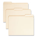 Smead Reinforced Tab Manila File Folders, 1/3-Cut Tabs: Assorted, Letter Size, 0.75" Expansion, 11-pt Manila, 100/Box (10334)