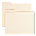 Smead Reinforced Tab Manila File Folders, 1/3-Cut Tabs: Left Position, Letter Size, 0.75" Expansion, 11-pt Manila, 100/Box (10335)