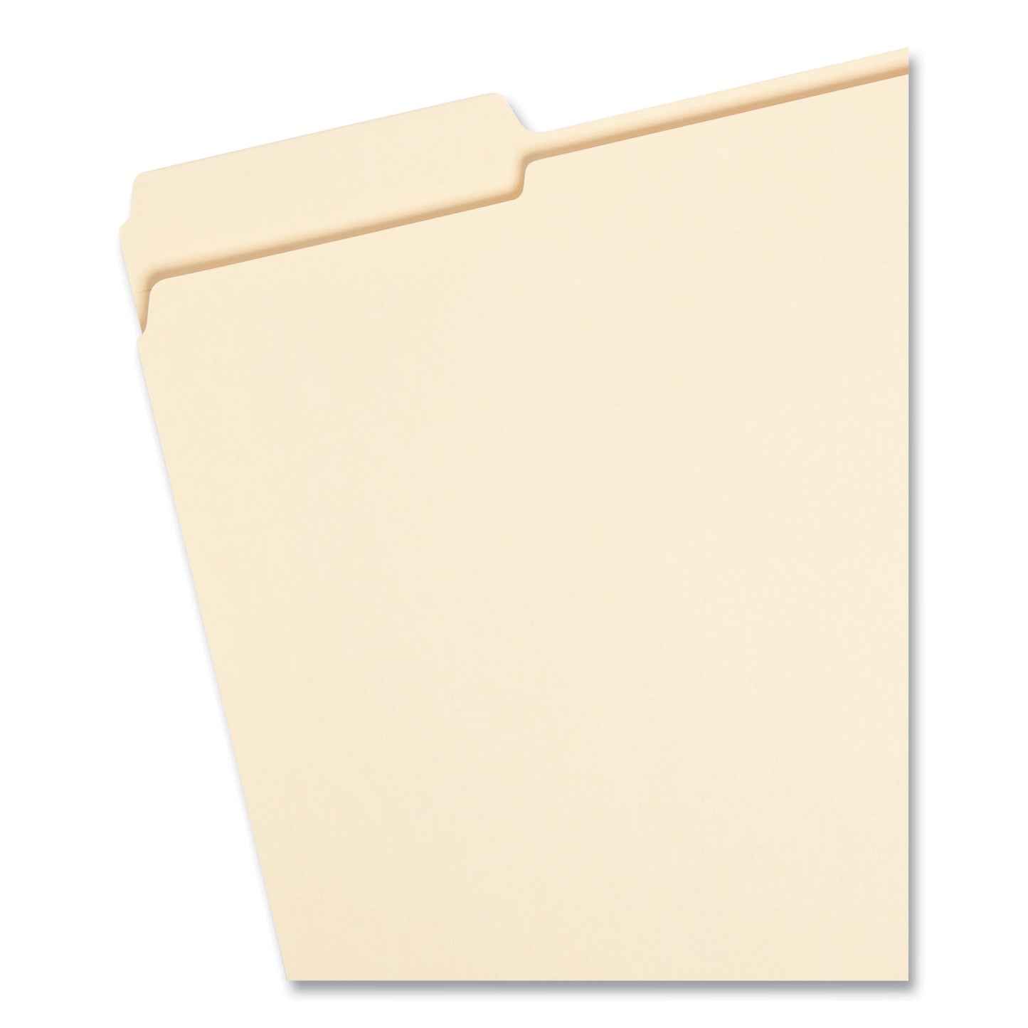 Smead 100% Recycled Reinforced Top Tab File Folders, 1/3-Cut Tabs: Assorted, Letter Size, 0.75" Expansion, Manila, 100/Box (10347)