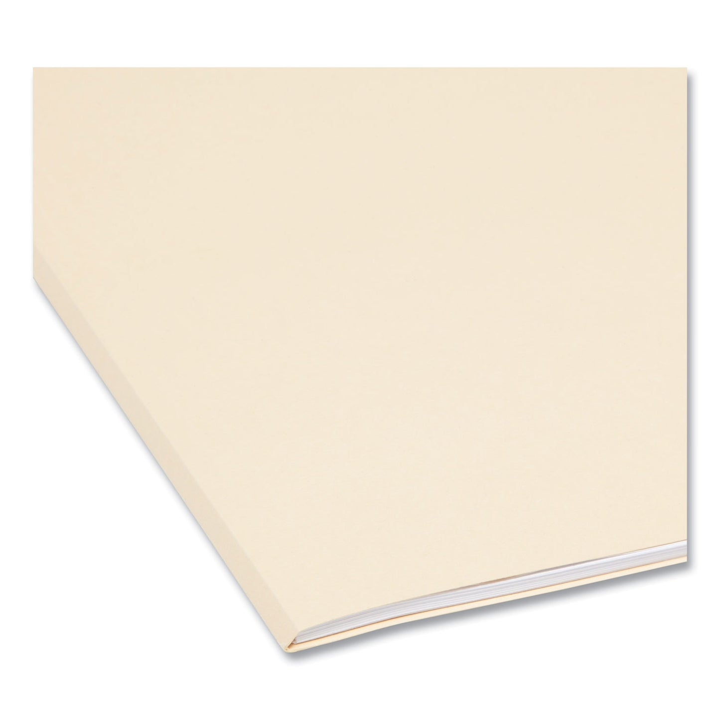 Smead 100% Recycled Reinforced Top Tab File Folders, 1/3-Cut Tabs: Assorted, Letter Size, 0.75" Expansion, Manila, 100/Box (10347)