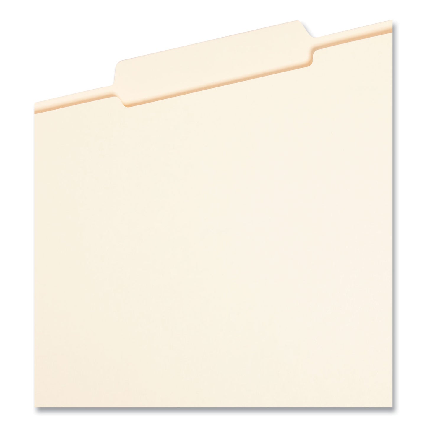 Smead Reinforced Guide Height File Folders, 2/5-Cut Tabs: Right of Center Position, Letter Size, 0.75" Expansion, Manila, 100/Box (10376)